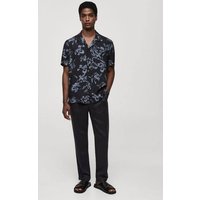 Fließendes Hemd mit Hawaii-Print Fließendes Hemd mit Hawaii-Print von mango man