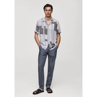 Fließendes Regular Fit-Hemd mit Motiv Fließendes Regular Fit-Hemd mit Motiv von mango man