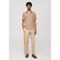 Geripptes Regular-Fit-Poloshirt aus Baumwolle Geripptes Regular-Fit-Poloshirt aus Baumwolle von mango man