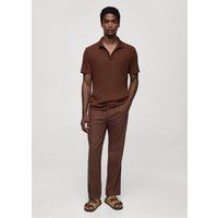 Geripptes Regular-Fit-Poloshirt aus Baumwolle Geripptes Regular-Fit-Poloshirt aus Baumwolle von mango man