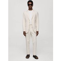 Gestreifte Slim-Fit-Anzugjacke aus Seersucker-Baumwolle Gestreifte Slim-Fit-Anzugjacke aus Seersucker-Baumwolle von mango man
