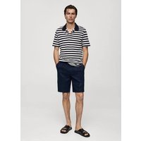 Gestreiftes Regular-Fit-Poloshirt aus Baumwoll-Piqué von mango man