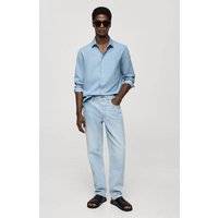 Regular Fit-Hemd aus Baumwoll-Chambray von mango man