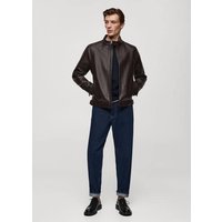 Jacke mit Nappaleder-Effekt Jacke mit Nappaleder-Effekt von mango man