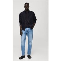 Jacke mit Wildledereffekt und Reißverschluss Jacke mit Wildledereffekt und Reißverschluss von mango man