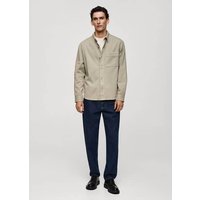 Jeans-Overshirt mit Tasche Jeans-Overshirt mit Tasche von mango man