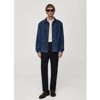 Jeans-Overshirt mit Taschen Jeans-Overshirt mit Taschen von mango man