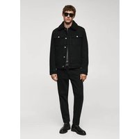 Jeansjacke mit Kunstshearling von mango man