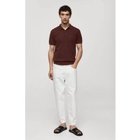 Kurzärmliges Strick-Poloshirt von mango man