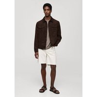 Kurzjacke mit Wildledereffekt und Taschen Kurzjacke mit Wildledereffekt und Taschen von mango man
