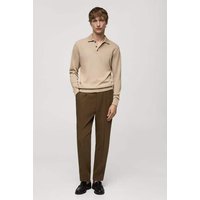 Langärmliges Strick-Poloshirt aus Baumwolle Langärmliges Strick-Poloshirt aus Baumwolle von mango man