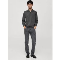 Langarm-Poloshirt aus 100 % Merinowolle Langarm-Poloshirt aus 100 % Merinowolle von mango man