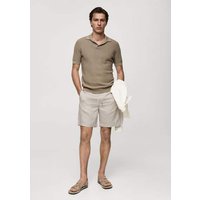 Leinen-Bermudashorts aus Tencel mit Kordelzug von mango man