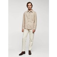 Jeans-Overshirt mit Taschen von mango man