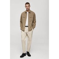 Overshirt aus Baumwoll-Twill mit Taschen Overshirt aus Baumwoll-Twill mit Taschen von mango man