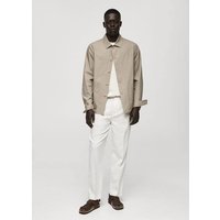 Overshirt aus 100 % Baumwoll-Popeline von mango man