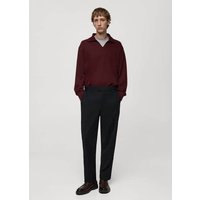 Oversized-Sweatshirt mit Poloshirt-Kragen Oversized-Sweatshirt mit Poloshirt-Kragen von mango man