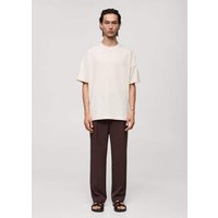 Oversized-T-Shirt aus 100 % Baumwolle von mango man