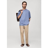 Oversized-T-Shirt aus 100 % Baumwolle Oversized-T-Shirt aus 100 % Baumwolle von mango man