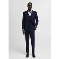 Feingestreiftes Slim Fit-Oberhemd aus Twill von mango man