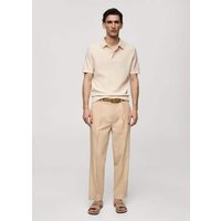 Poloshirt aus 100 % Baumwolle mit Mikrostruktur von mango man