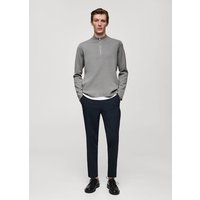 Pullover mit halbhohem Zip-Kragen Pullover mit halbhohem Zip-Kragen von mango man