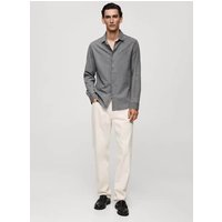 Regular Fit-Hemd aus Baumwoll-Chambray von mango man