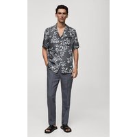 Regular Fit-Hemd mit Hawaiiprint von mango man