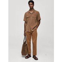 Regular Fit-Hose aus Baumwolle mit Tencel von mango man