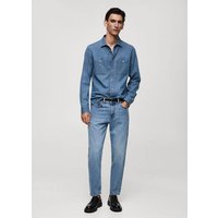 Regular Fit-Jeans-Overshirt mit Taschen Regular Fit-Jeans-Overshirt mit Taschen von mango man