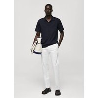 Geripptes Regular-Fit-Poloshirt aus Baumwolle von mango man