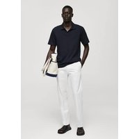 Geripptes Regular-Fit-Poloshirt aus Baumwolle von mango man