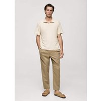 Geripptes Regular-Fit-Poloshirt aus Baumwolle Geripptes Regular-Fit-Poloshirt aus Baumwolle von mango man