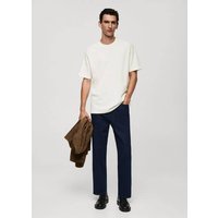 Relaxed Fit-T-Shirt aus 100 % Baumwolle von mango man