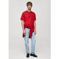 Relaxed Fit-T-Shirt aus 100 % Baumwolle von mango man