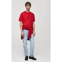 Relaxed Fit-T-Shirt aus 100 % Baumwolle von mango man