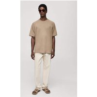 Relaxed Fit-T-Shirt aus Baumwolle von mango man