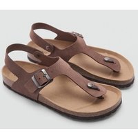 Riemensandalen aus Leder von mango man