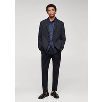 Slim Fit-Wollblazer mit Fischgratmuster von mango man