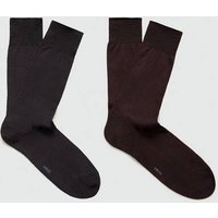 2er-Pack lange Baumwollsocken von mango man