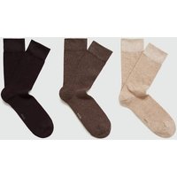 3-er Pack Baumwollsocken von mango man