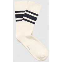 Gestreifte Baumwollsocken mit Rippmuster von mango man