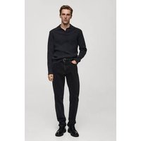 Schwarze Straight Fit-Jeans von mango man