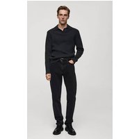 Schwarze Straight Fit-Jeans von mango man