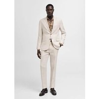 Slim-Fit-Anzughose aus 100 % Leinen von mango man