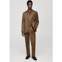 Slim-Fit-Anzughose aus 100 % Schurwolle von mango man