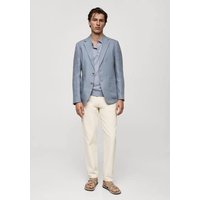 Slim Fit-Blazer aus 100 % Leinen von mango man