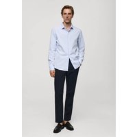 Slim Fit-Baumwollhemd mit feinen Nadelstreifen von mango man