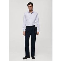 Slim Fit-Baumwollhemd mit feinen Nadelstreifen Slim Fit-Baumwollhemd mit feinen Nadelstreifen von mango man