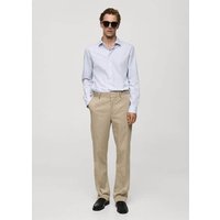 Slim Fit-Baumwollhemd mit feinen Nadelstreifen von mango man